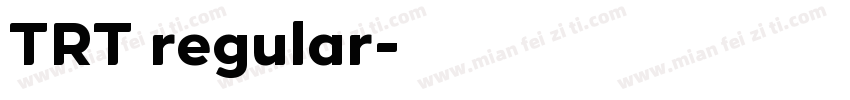 TRT regular字体转换